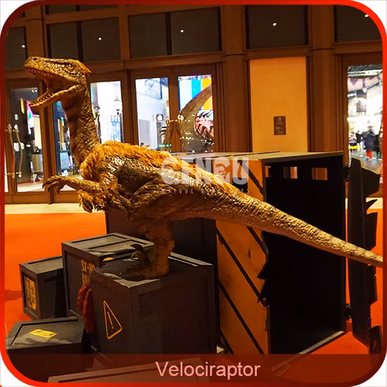 Realistic Velociraptor Animatronic Dinosaur for Sale
