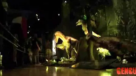 Dinosauro animatronico artificiale di alta qualità per parco a tema