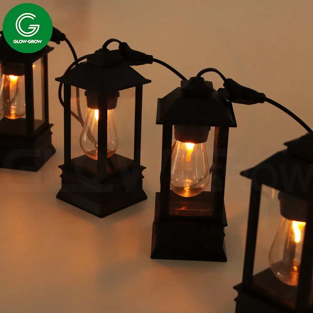 Lanterna a LED con luce a festone a fiamma vivida con spazio luminoso di 50 cm per la decorazione esterna di eventi di case vacanze