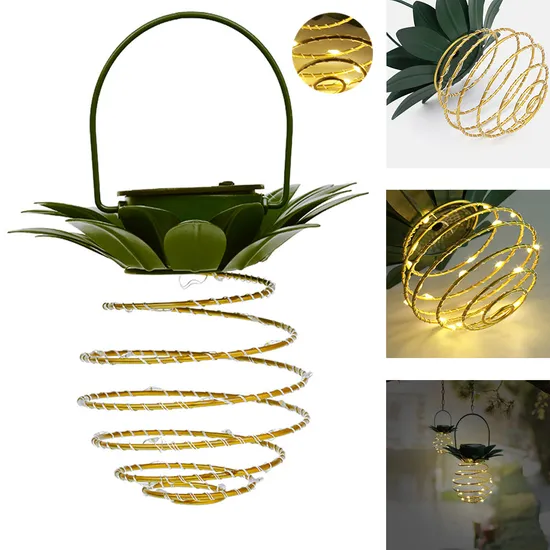 Lanterna solare da giardino impermeabile con decorazione per le vacanze all'aperto