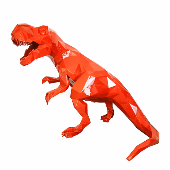 Personalizza la statua gigante del dinosauro in fibra di vetro/sculture di dinosauri in resina a grandezza naturale per l'arredamento del parco
